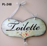 PL-248  Plaquinha Toilette