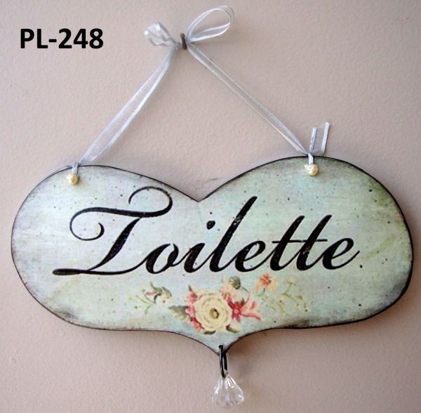 PL-248  Plaquinha Toilette
